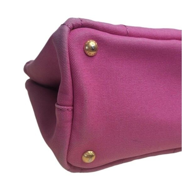 💖PRADA Pink Canvas Crossbody/Handbag, shoulder Authentic - Picture 10 of 16